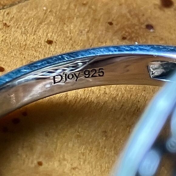 Connemara Marble Sterling Silver Cocktail Ring Size 10 - Picture 6 of 9